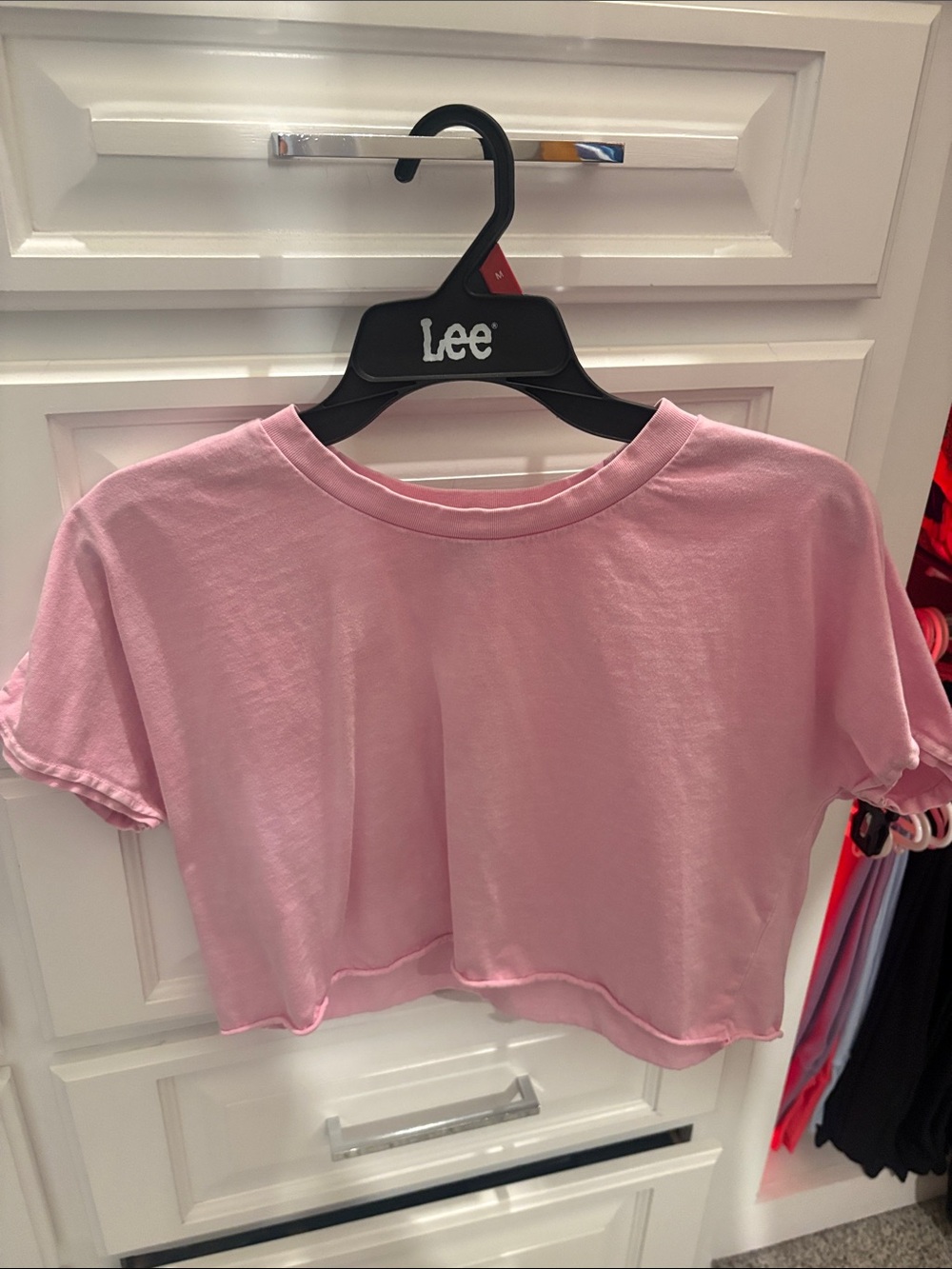 Forever 21 Pink Cropped Tee